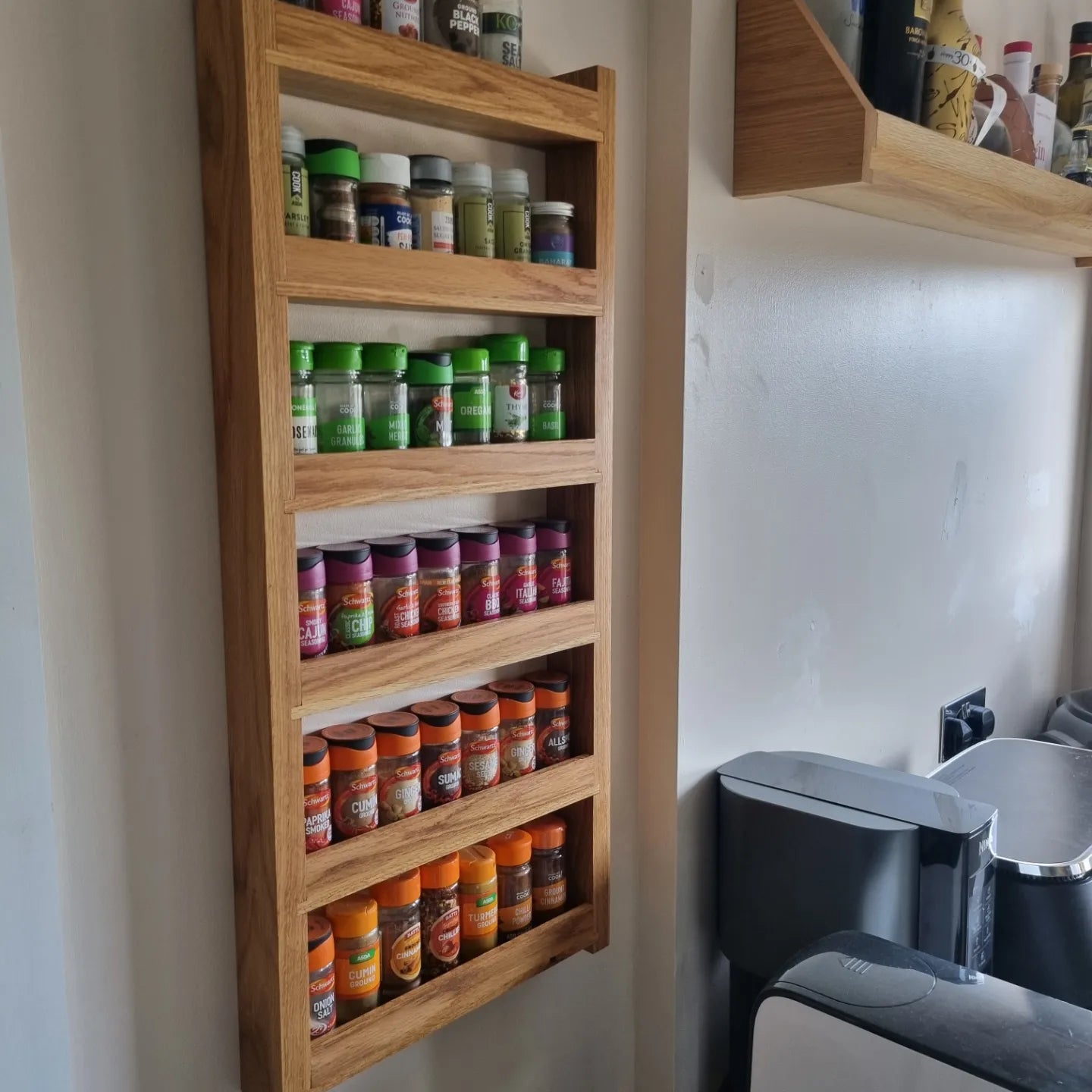 Oak Spice Racks