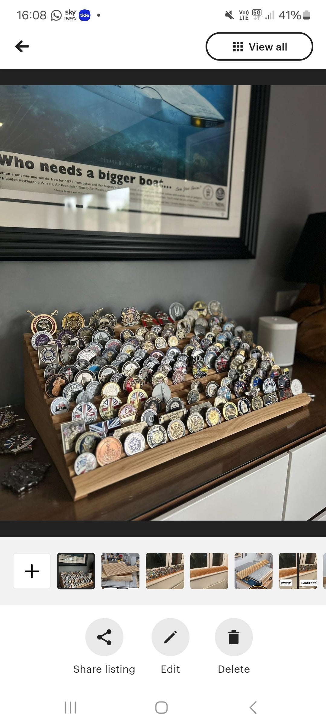 Coin Collector display