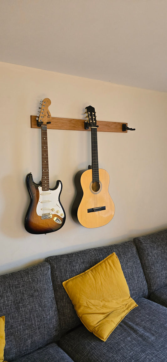 Oak Guitar stand wallmounted 100cm