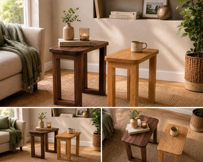 Solid Oak side table